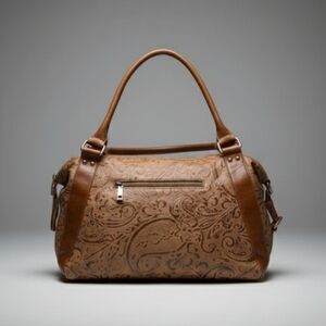 ETRO Archival Embossed Cuoio Leather Bauletto Boston Bag - Collector’s Piece